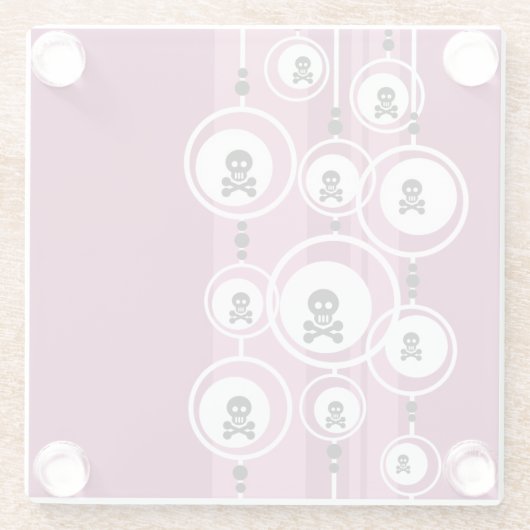 Schmutz-Hintergrund Glasuntersetzer (Rückseite)