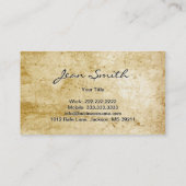 Schmutz-Hintergrund-Klavier-Musikindustrie-Karte Visitenkarte (Rückseite)