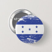 Schmutz-Honduras-Flagge Button (Vorne & Hinten)