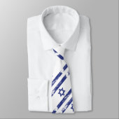 Schmutz-Israel-Flagge Krawatte (Gebunden)