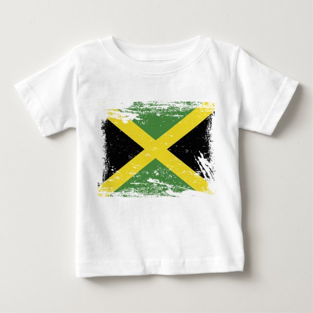 Schmutz-Jamaika-Flagge Baby T-shirt (Vorderseite)