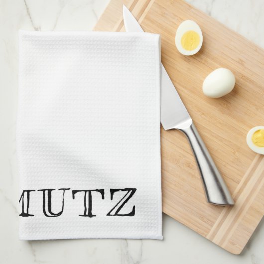 Schmutz Jüdischer Spaß Geschirrtuch (Viertel Falte)