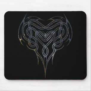 Schmutz-keltischer Herz-Knoten Mousepad