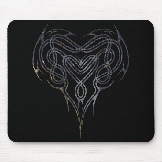 Schmutz-keltischer Herz-Knoten Mousepad (Vorne)