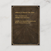 Schmutz-König der Spaten Visitenkarte (Rückseite)