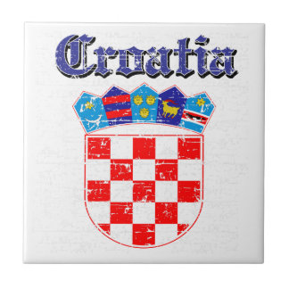 Schmutz-Kroatien-Wappen Entwürfe Fliese