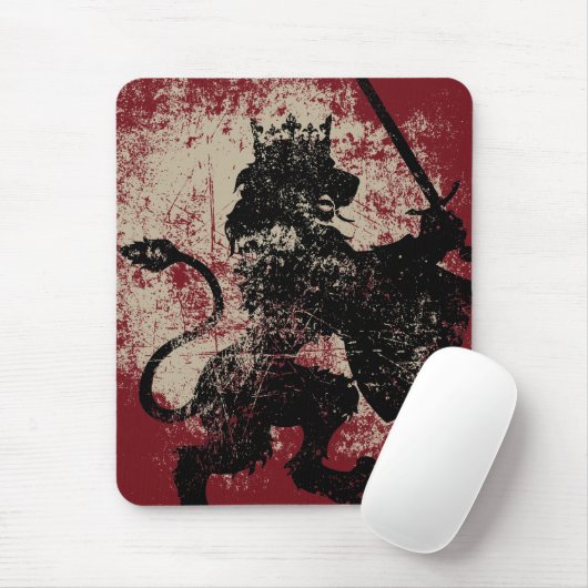 Schmutz-Löwe-König Mousepad (Mit Mouse)