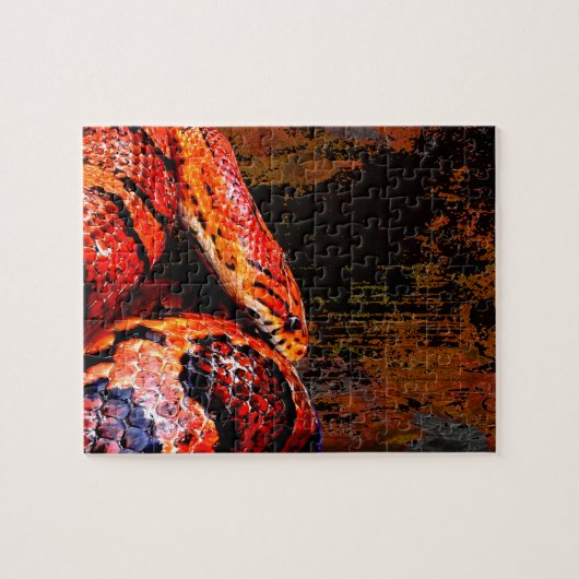 Schmutz-Mais-Schlange umwickelt Puzzle (Horizontal)