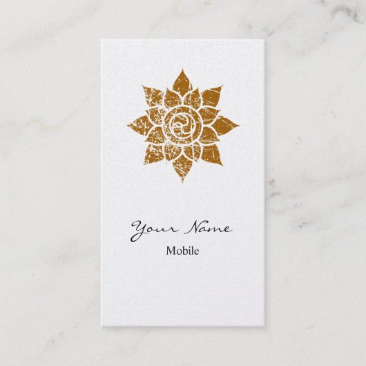 Schmutz-Mandala Visitenkarte (Vorderseite)