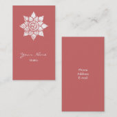 Schmutz-Mandala Visitenkarte (Vorne/Hinten)