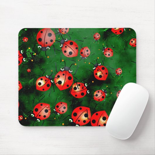 Schmutz-Marienkäfer Mousepad (Mit Mouse)