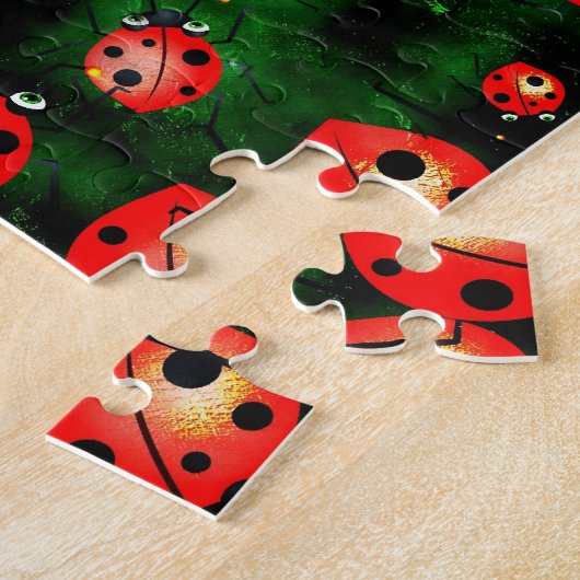 Schmutz-Marienkäfer Puzzle (Seite)