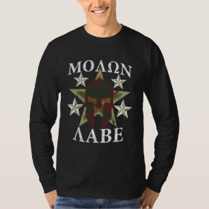 SCHMUTZ Molon Labe 5 STERNE spartanischer T-Shirt
