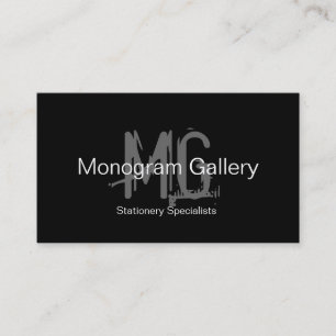 Schmutz-Monogramm-kundengerechte Visitenkarte