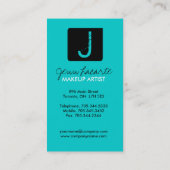 Schmutz-Monogramm-Visitenkarten Visitenkarte (Rückseite)