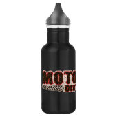 Schmutz moto edelstahlflasche (Links)