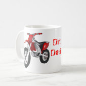 Schmutz-Motorrad-Kaffee-Tasse Kaffeetasse (Vorderseite Links)
