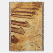 Schmutz-Musik-Blatt-Klavier-Schlüssel Decke (Vorderseite Vertikal)