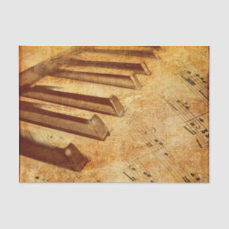 Schmutz-Musik-Blatt-Klavier-Schlüssel Seidenpapier