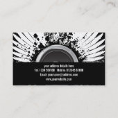Schmutz-Musikindustrie-Karte Visitenkarte (Rückseite)