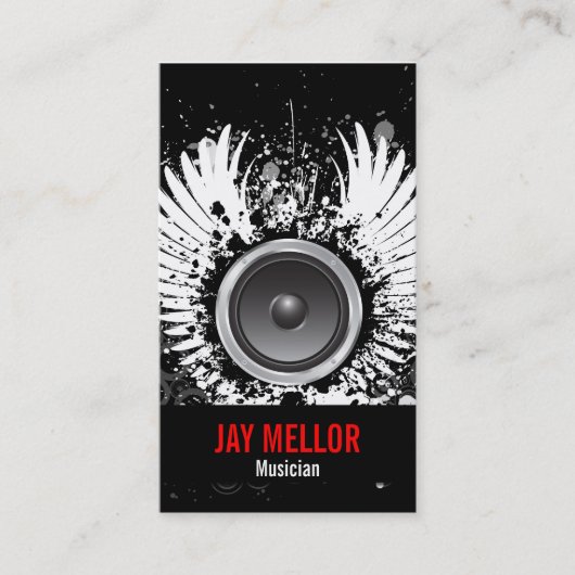 Schmutz-Musikindustrie-Karte Visitenkarte (Vorderseite)