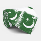 Schmutz-Pakistan-Flagge Krawatte (Gerollt)