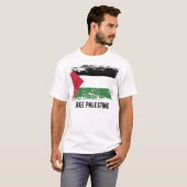 Schmutz-Palästina-Flagge T-Shirt (Vorne ganz)
