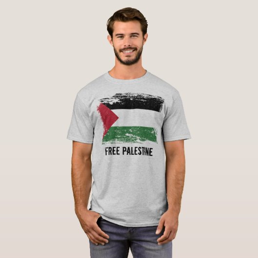 Schmutz-Palästina-Flagge T-Shirt (Vorne ganz)