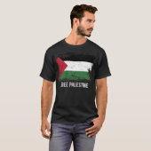 Schmutz-Palästina-Flagge T-Shirt (Vorne ganz)