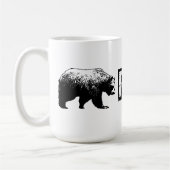 Schmutz-Papa-Bär seit 2014, schwarz Kaffeetasse (Links)