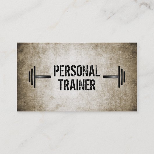 Schmutz-persönliche Trainer-Visitenkarte Visitenkarte (Vorderseite)