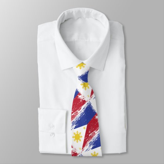 Schmutz-Philippinen-Flagge Krawatte (Gebunden)
