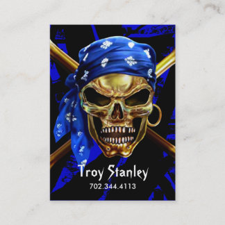 Schmutz-Piraten-Visitenkarteschablone Visitenkarte