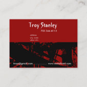 Schmutz-Piraten-Visitenkarteschablone Visitenkarte (Rückseite)