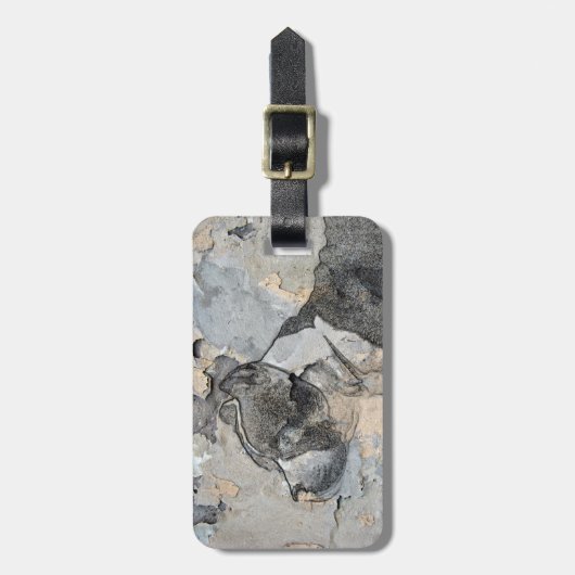 Schmutz Pitbull Terrier Gepäckanhänger (Vorderseite vertikal)