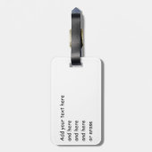 Schmutz Pitbull Terrier Gepäckanhänger (Rückseite vertikal)