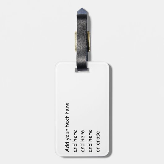 Schmutz Pitbull Terrier Gepäckanhänger (Rückseite vertikal)