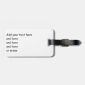 Schmutz Pitbull Terrier Gepäckanhänger (Rückseite horizontal)