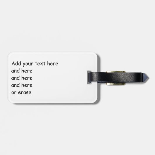 Schmutz Pitbull Terrier Gepäckanhänger (Rückseite horizontal)