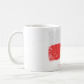 Schmutz-Polen-Flagge Kaffeetasse (Links)