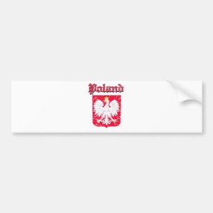 Schmutz-Polen-Wappen Entwürfe Autoaufkleber