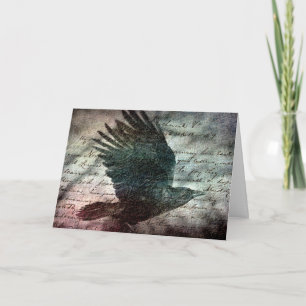 Schmutz-Rabe Poes, Geburtstag Karte