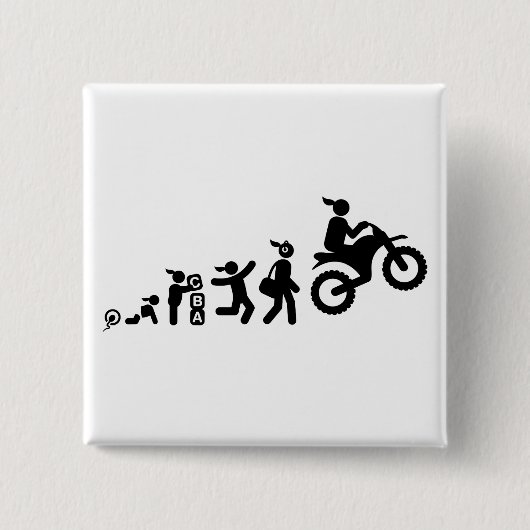 Schmutz-Radfahren Button (Vorderseite)