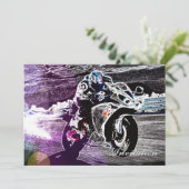 Schmutz radfahrender Motocross, der Einladung (Stehend Vorderseite)