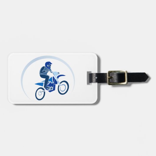 Schmutz-Radfahrer-vektorradfahren Gepäckanhänger (Vorderseite horizontal)