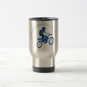 Schmutz-Radfahrer-vektorradfahren Reisebecher