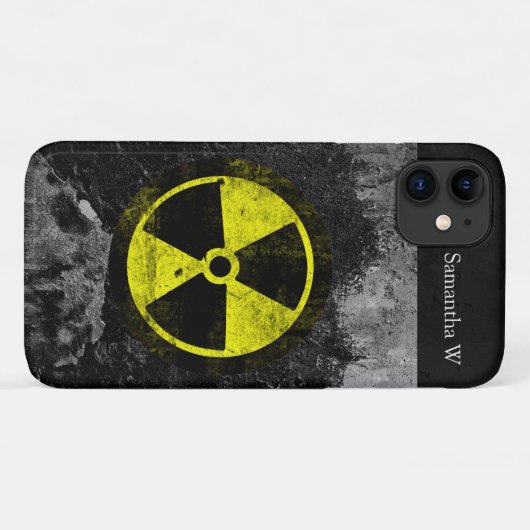 Schmutz-radioaktives Symbol Case-Mate iPhone Hülle (Rückseite (Horizontal))