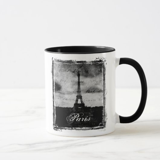 Schmutz-Rand strukturiertes Paris Tasse (Rechts)