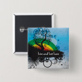 Schmutz-Regenbogen-Baum kundengerecht Button (Vorne & Hinten)