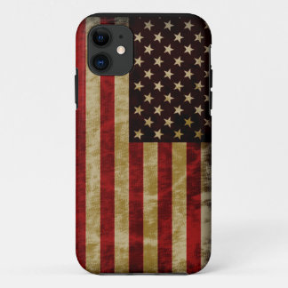 Schmutz-Retro Art USA-Flaggen-alter Ruhm iPhone 11 Hülle
